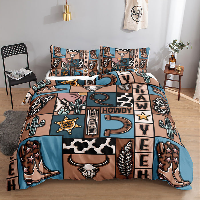 Yeehaw Cowboy Duvet Cover Set [MADE-TO-ORDER]