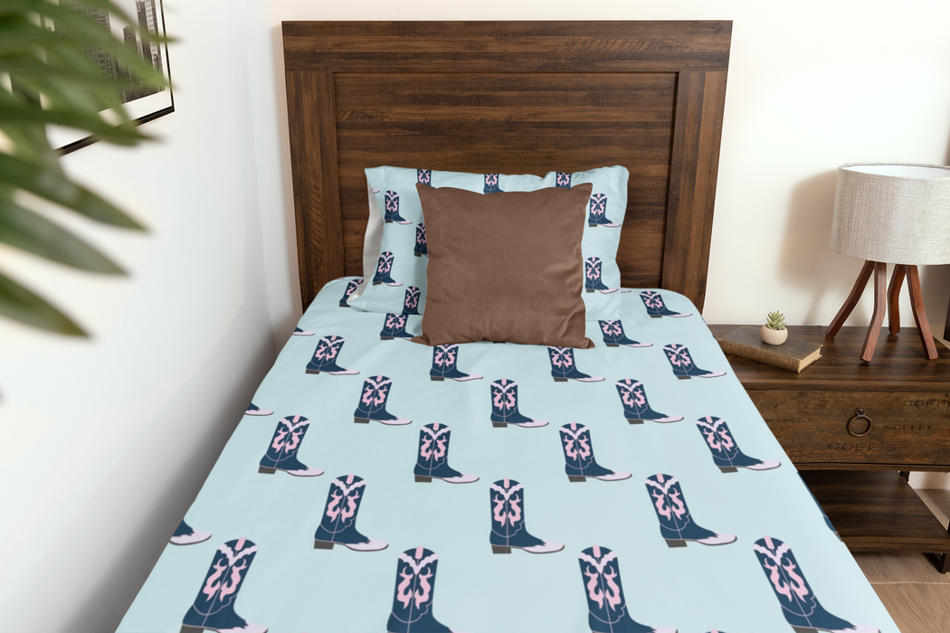[MADE-TO-ORDER] Blue Boots Sheet Set