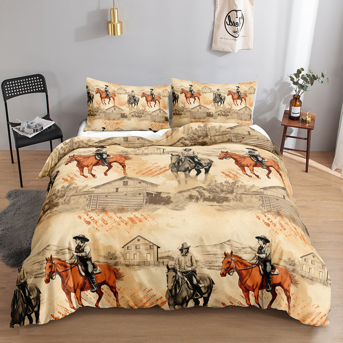 Vintage Western A Duvet Cover [MADE-TO-ORDER]