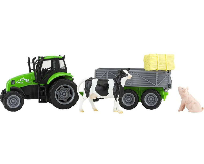 Breyer Farms™ Tractor & Tag A Long Wagon