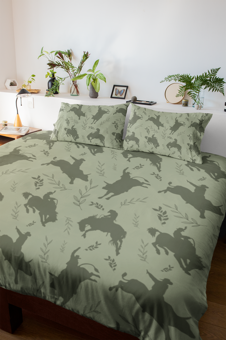 Eucalyptus Rodeo Duvet Cover Set (PRE ORDER ONLY) [MADE-TO-ORDER]